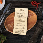 Gepersonaliseerd Restaurant Flat Menu