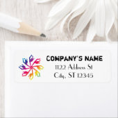 Gepersonaliseerd retour label pinwheel patroon (Insitu)