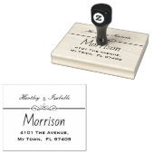 Gepersonaliseerd retouradres Grote inktstempel Rubberstempel (Gestempeld)