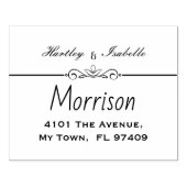 Gepersonaliseerd retouradres Grote inktstempel Rubberstempel (Afrduk)