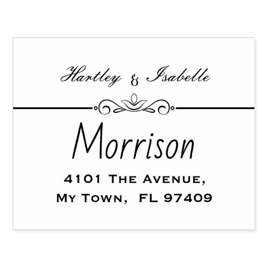 Gepersonaliseerd retouradres Grote inktstempel Rubberstempel (Afrduk)