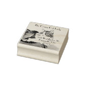 Gepersonaliseerd retouradres, knappe kat. rubberstempel (Stempel)