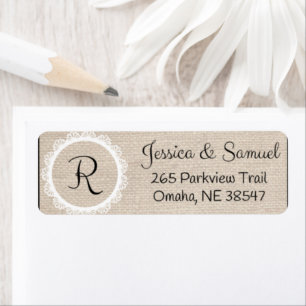Gepersonaliseerd retouradres-label etiket
