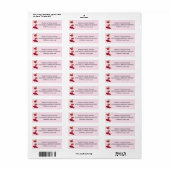 Gepersonaliseerd retouradres-maillabel etiket (Full Sheet)