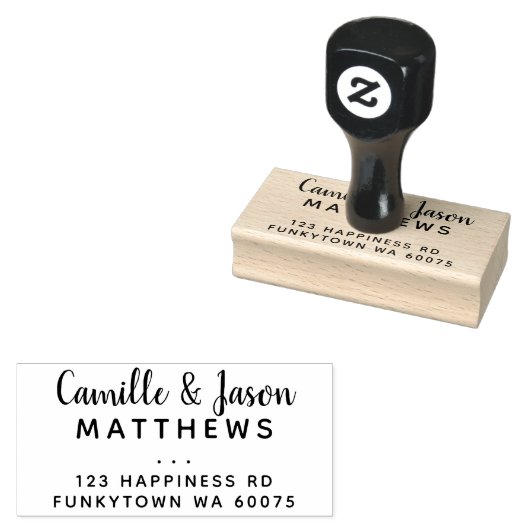 GEPERSONALISEERD RETOURADRES modern minimaal scrip Rubberstempel (Gestempeld)