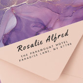 Gepersonaliseerd retouradres modern minimalistisch  zelfinktende stempel