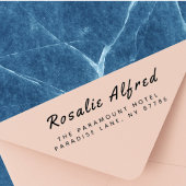 Gepersonaliseerd retouradres modern minimalistisch  zelfinktende stempel