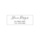 Gepersonaliseerd retouradres Zelfinkkend stempel (Design)