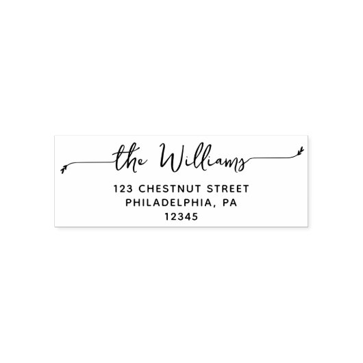 Gepersonaliseerd retouradres, zelfinktstempel  zelfinktende stempel (Design)