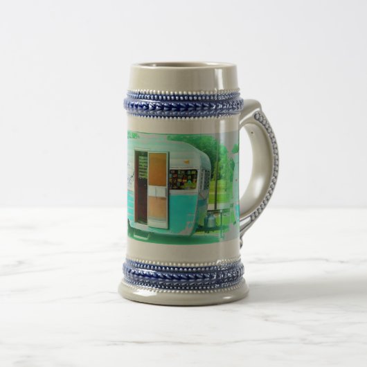 Gepersonaliseerd Retro camper Bierpul (Voorkant rechts)