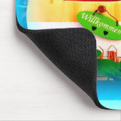 Gepersonaliseerd retro camper casa muismat (Hoek)