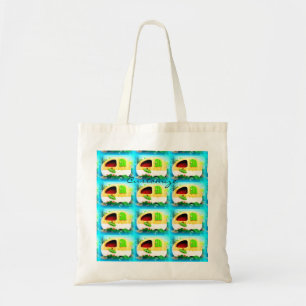 Gepersonaliseerd Retro  camper chef Tote Bag