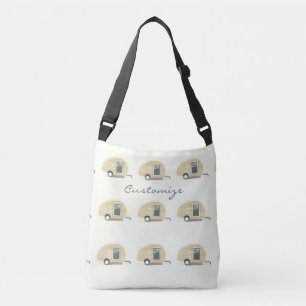 Gepersonaliseerd Retro camper Crossbody Tas