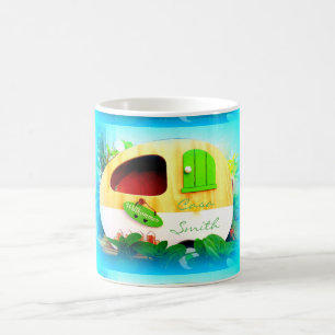 Gepersonaliseerd Retro  camper Koffiemok