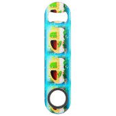 Gepersonaliseerd Retro  camper Speed Flessenopener (Achterkant)