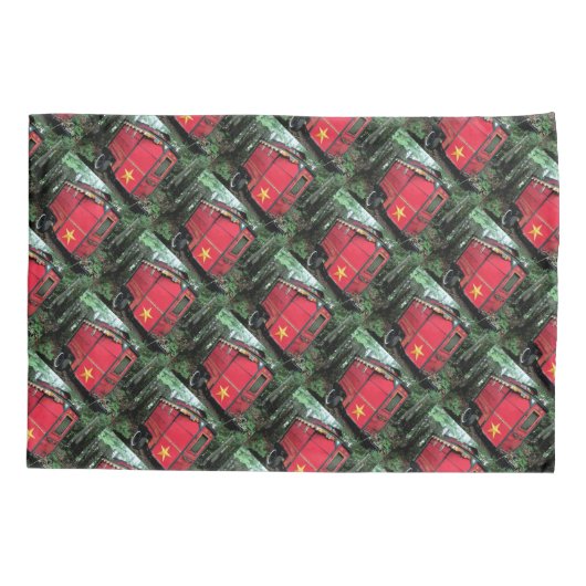 Gepersonaliseerd Retro gypsy  camper Kussensloop (Achterkant)