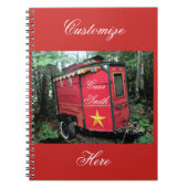 Gepersonaliseerd Retro gypsy camper Notitieboek (Voorkant)