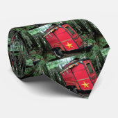Gepersonaliseerd Retro gypsy  camper Stropdas (Opgerold)