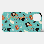 Gepersonaliseerd retro Halloween Witch Pumpkin Pat Case-Mate iPhone Case (Achterkant (horizontaal))