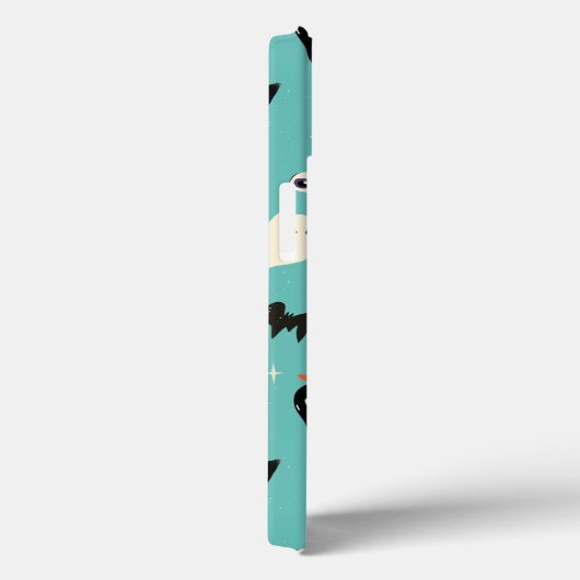 Gepersonaliseerd retro Halloween Witch Pumpkin Pat Case-Mate iPhone Case (Achterkant / Rechts)