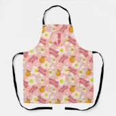 Gepersonaliseerd retro ontbijtpatroon schort (Voorkant)