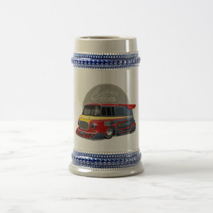 Gepersonaliseerd retro race van concept bierpul