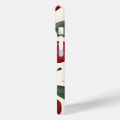 Gepersonaliseerd  retro rode kersenpatroon Case-Mate iPhone case (Achterkant / Links)