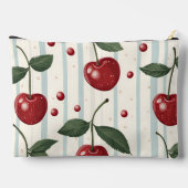 Gepersonaliseerd  retro rode kersenpatroon etui (Achterkant)