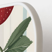 Gepersonaliseerd  retro rode kersenpatroon pickleball paddle (Links Detail)