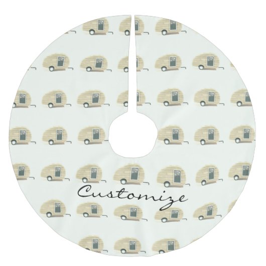 Gepersonaliseerd Retro  trapsgewijze camera Kerstboom Rok (Voorkant)