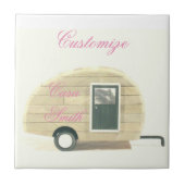 Gepersonaliseerd Retro  trapsgewijze camera Tegeltje (Voorkant)