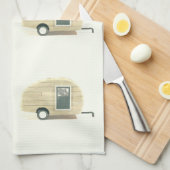 Gepersonaliseerd Retro  trapsgewijze camera Theedoek (Quarter Fold)