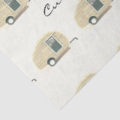 Gepersonaliseerd Retro  trapsgewijze camera Tissuepapier (Detail)