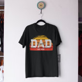Gepersonaliseerd Retro  vader Papa gepersonaliseer T-shirt