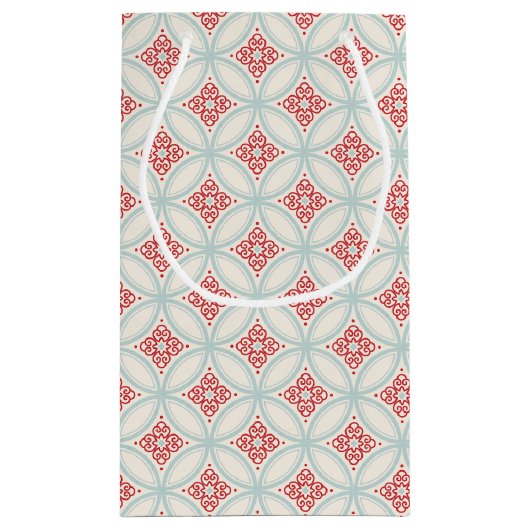 Gepersonaliseerd retro-vakantie Marokkaans cirkelp Klein Cadeauzakje (Achterkant)