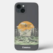 Gepersonaliseerd, Retro, Vliegtuig, zonsondergang, Case-Mate iPhone Case (Achterkant)