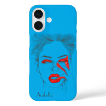 Gepersonaliseerd retroillustratie - blauw