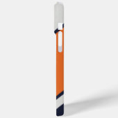 Gepersonaliseerd Retrostrips in blauw Sinaasappel Case-Mate iPhone Case (Achterkant / Links)