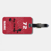 Gepersonaliseerd Rip het Net rood van de Speler Ho Bagagelabel (Achterkant horizontaal)