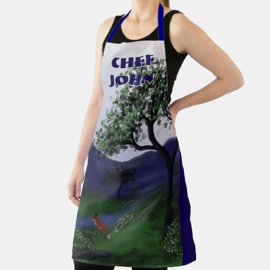 Gepersonaliseerd River Fox-ontwerp, groot Schort (Insitu)