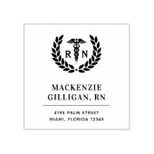 Gepersonaliseerd RN Geregistreerd Verpleegster Ret Rubberstempel (Afrduk)