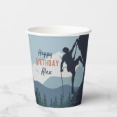 Gepersonaliseerd rockthema Birthday Party Papieren Bekers (Achterkant)