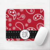 Gepersonaliseerd rode en witte patroonpatroonland muismat (Met muis)