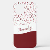 Gepersonaliseerd Rode-muziekthema Case-Mate iPhone Case (Achterkant)