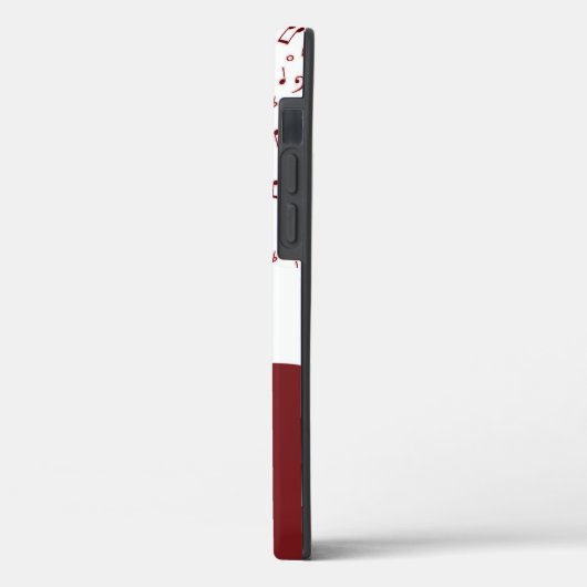 Gepersonaliseerd Rode-muziekthema Case-Mate iPhone Case (Achterkant / Links)