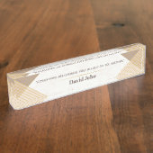 Gepersonaliseerd Rolmodel Supervisor cadeau Naambordje (Zijkant)