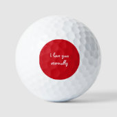Gepersonaliseerd, Romantisch, Eeuwige Liefde Golfballen (Voorkant)
