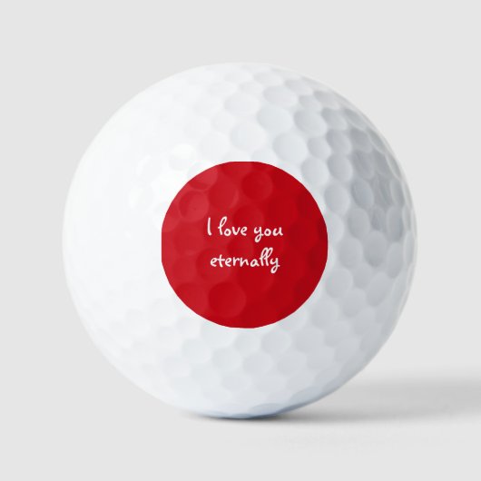Gepersonaliseerd, romantisch, eitale liefde golfballen (Voorkant)