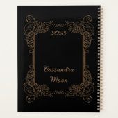 gepersonaliseerd romantisch steampunk sprookje planner (Achterkant)