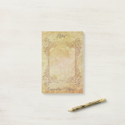  gepersonaliseerd romantisch steampunk sprookje post-it® notes (Op bureau)